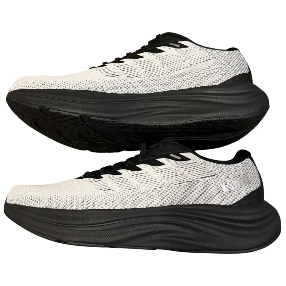 K-Swiss S-SHADX Running Athletic Shoes Men Size 12 White Grey New 04966-106-M